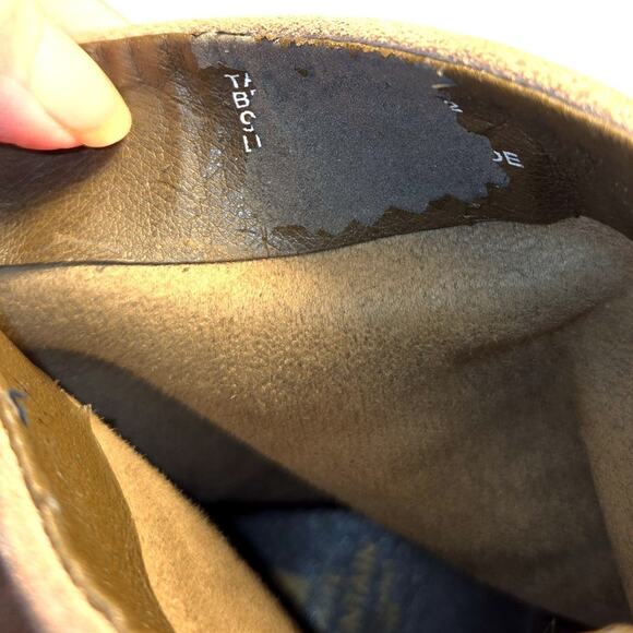 White Mountain 9 Leather Brown Women's Chelsea Ankle  Boots Shoes 2 inch heel - Picture 7 of 8